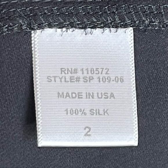 ALC Black Silk Sheer Long Sleeve Hood Full Zip Hobo Lagenlook Utility Jacket - Picture 9 of 10